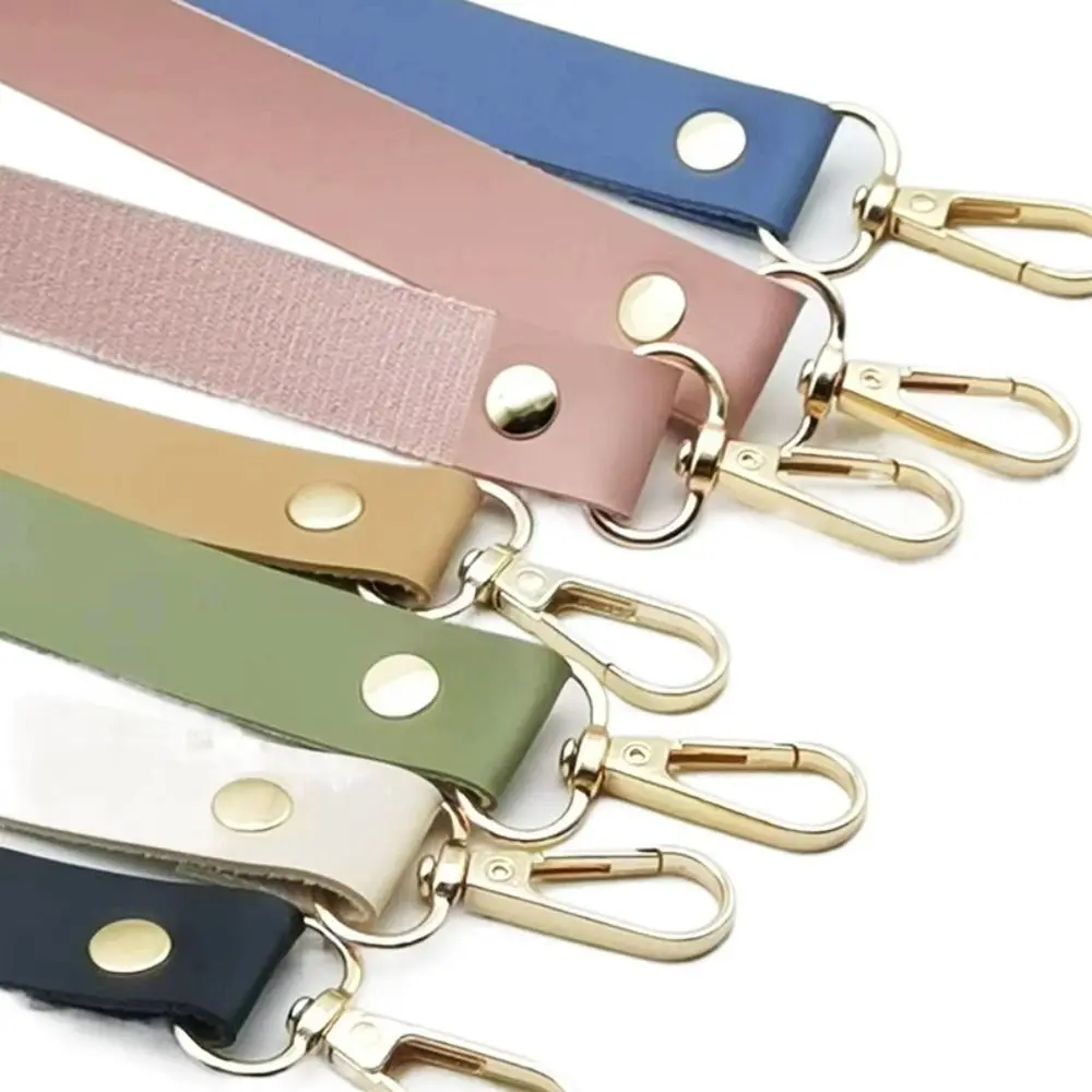 3Pcs/Set Solid Color Leather Shoulder Bag Strap Bottom Replacement PU DIY Bag Accessories DIY Handmade Leather Bag Strap Female