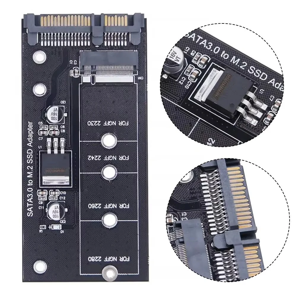 M.2 NGFF SSD To SATA 3 3.0 Adapter Card Converter B B&M Key Protocol Solid State Disk Drive 2230 2280 2242