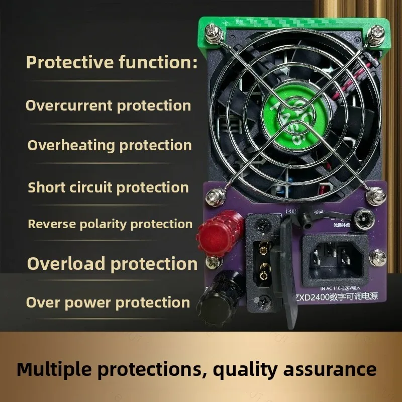 Dual Voltage Digital Adjustable Power Supply Fast Charger for Lead Acid Lithium Battery