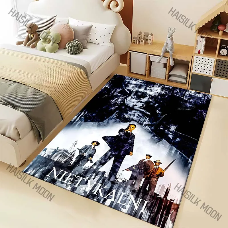 1PC Suited figures and city background Carpet for Living Room Bedroom Sofa Home Decor Rus Non-slip Floor Mat Luxury Gift