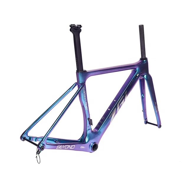 ZGL-CRB49 Road aerodynamic bicycle 440/470/490/510/530/550/580(mm) T800 carbon frames 58mm frameset  fiber road bike frame