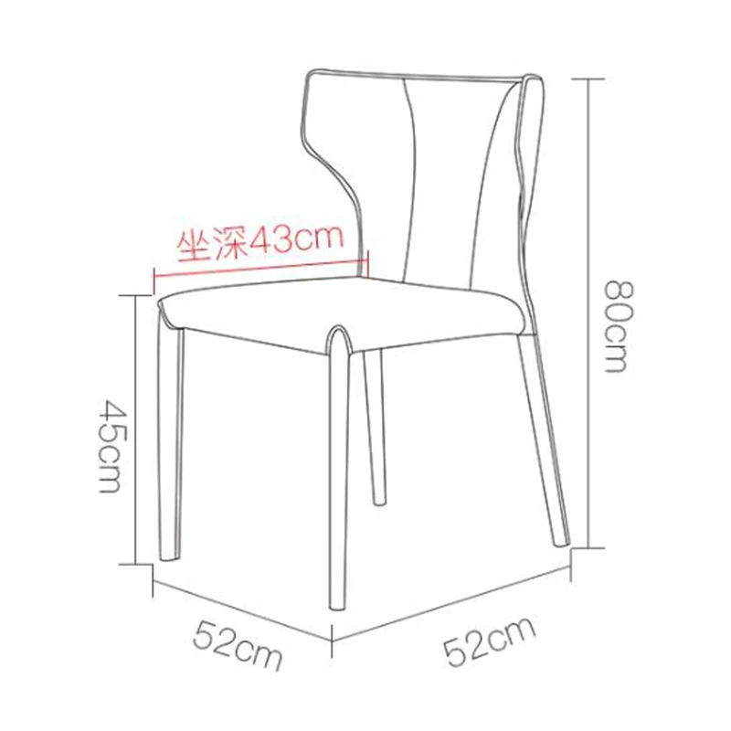 Итальянский дизайн, спальня, обеденные стулья, гостиная, современные кухонные обеденные стулья из искусственной кожи, гостиничная мебель для отдыха, домашняя мебель, Cadeira LLDC