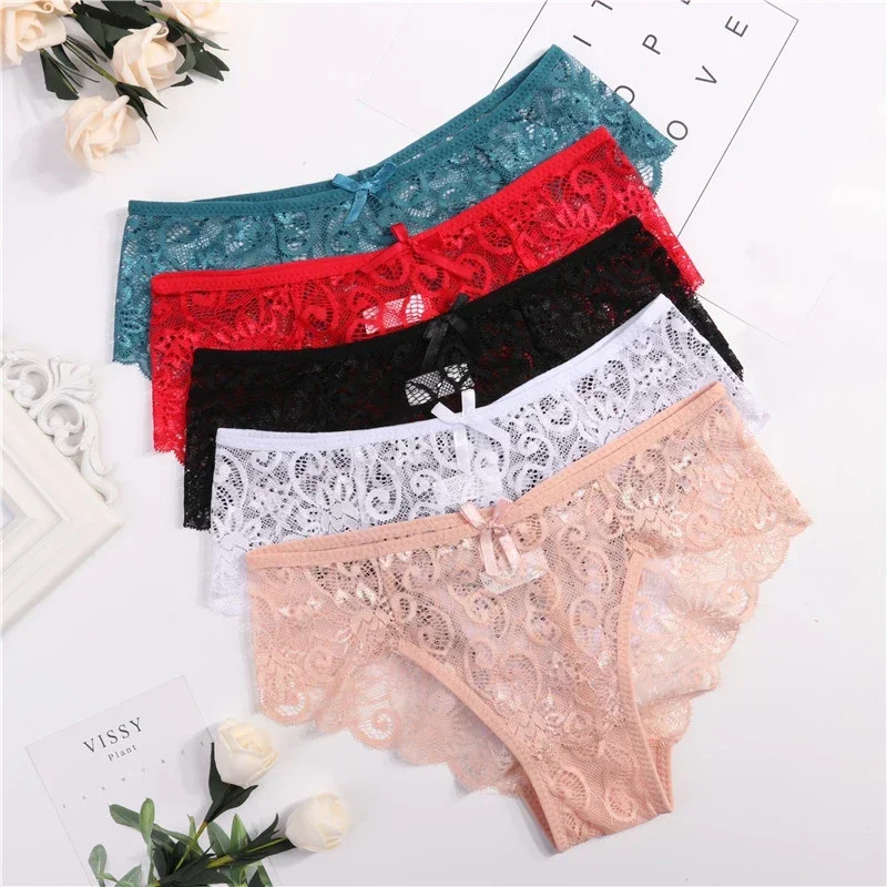 Plus Size S/XL Fashion High Quality Women\'s Panties Transparent Underwear Women Lace Soft Briefs Sexy Lingerie Intimates