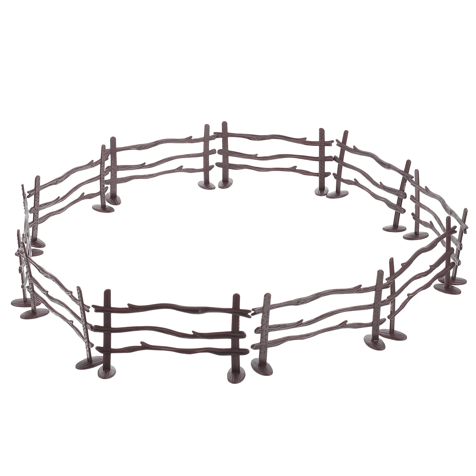 

20Pcs Farm Fence Simulation Mini PVC Corral Panels DIY Fence Decoration for Kids Educational Toy Corral Fencing Toy