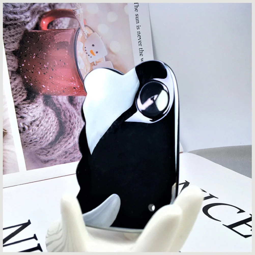 الوجه غوا شا مجلس تيراهيرتز حجر السلس مدلك للوجه الرقبة الظهر لتخفيف الآلام ترطيب أداة العناية بالبشرة السوداء #6