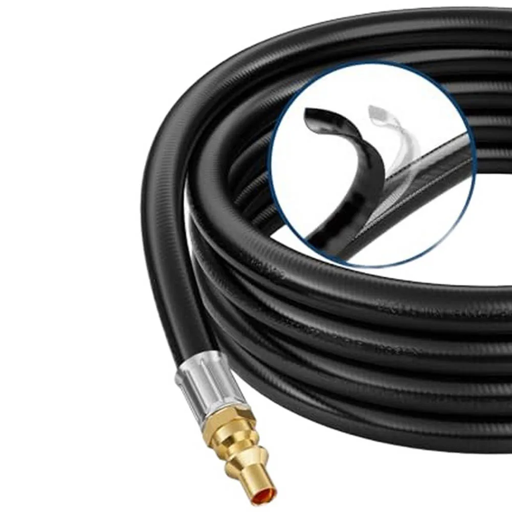 15FT Quick Connect Propane Hose for RV and Portable For Grills Featuring Brass Connector and Triple Layer Design