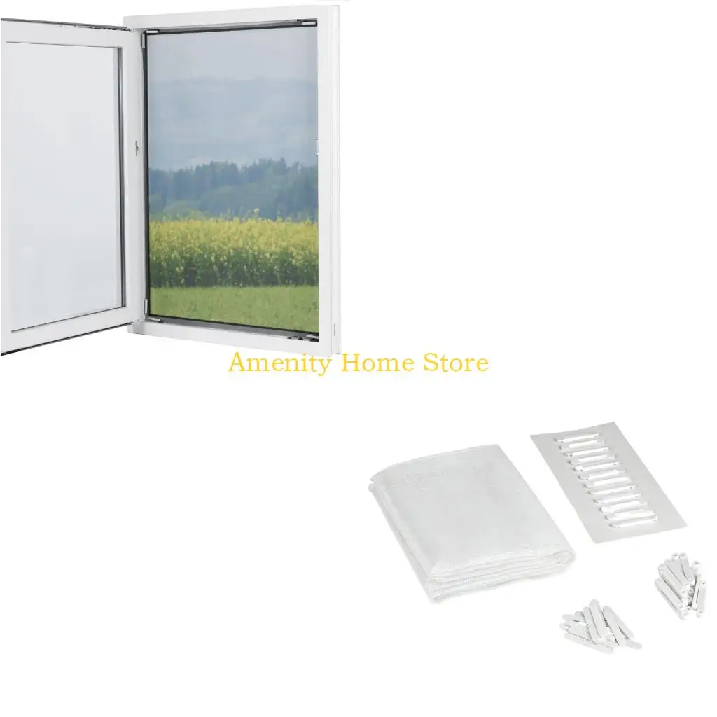 F26C Cut to Size Magnetic Screen Cover for Home Opening, Breathable Closure Panel for Seasonal Household and Apartment Use