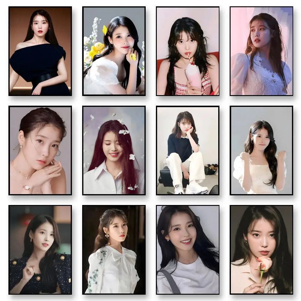 Korean Actor IU Idol Poster Poster Art With Prints Home Bedroom Living Room Decoration Gift