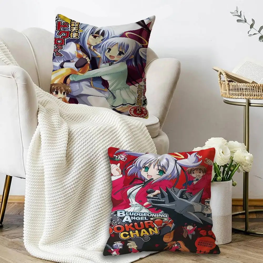 B-Bokusatsu T-Tenshi Dokuro-chan  Cushion Cover Inches Farmhouse Decor Home Throw Pillow Covers for Couch Decorations