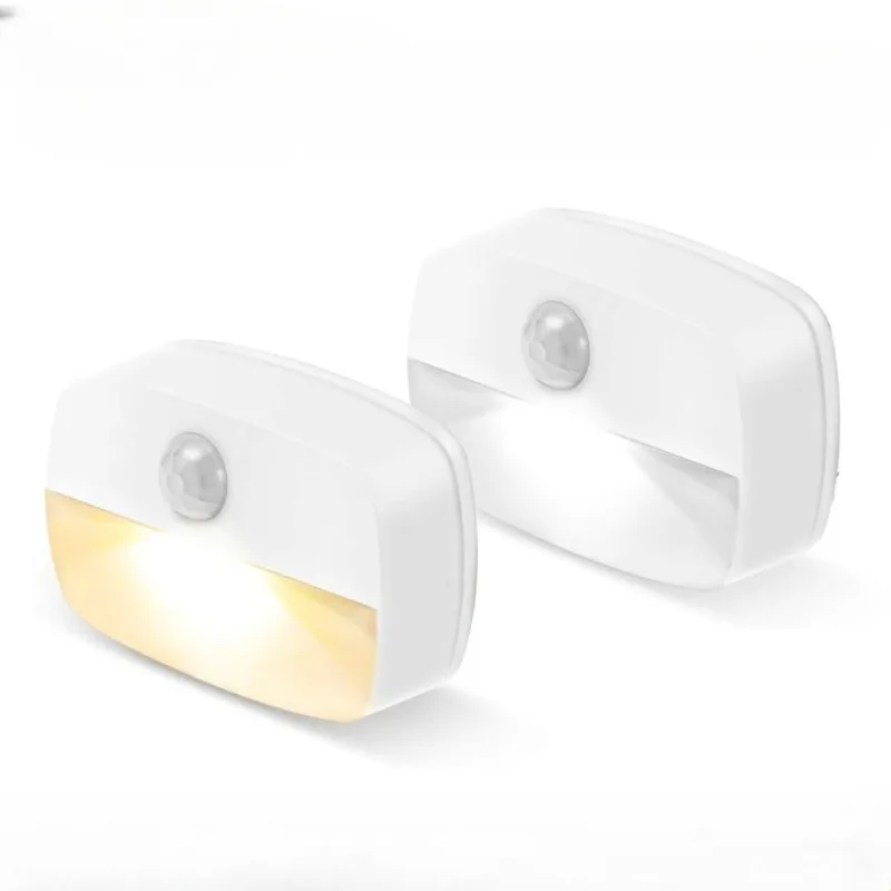 AC85-265V LED Night Light with Motion Sensor EU US Socket PIR Human Infrared Induction Lamp Plug in Wall Bedroom Hallway 3 Color