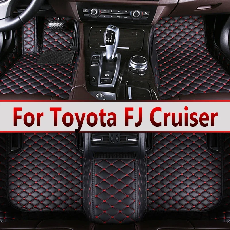 Car Mats For Toyota FJ Cruiser XJ10 2007~2022 Auto Durable pet Rugs Leather Mat Waterproof Floor Pad Full Set  Accessories