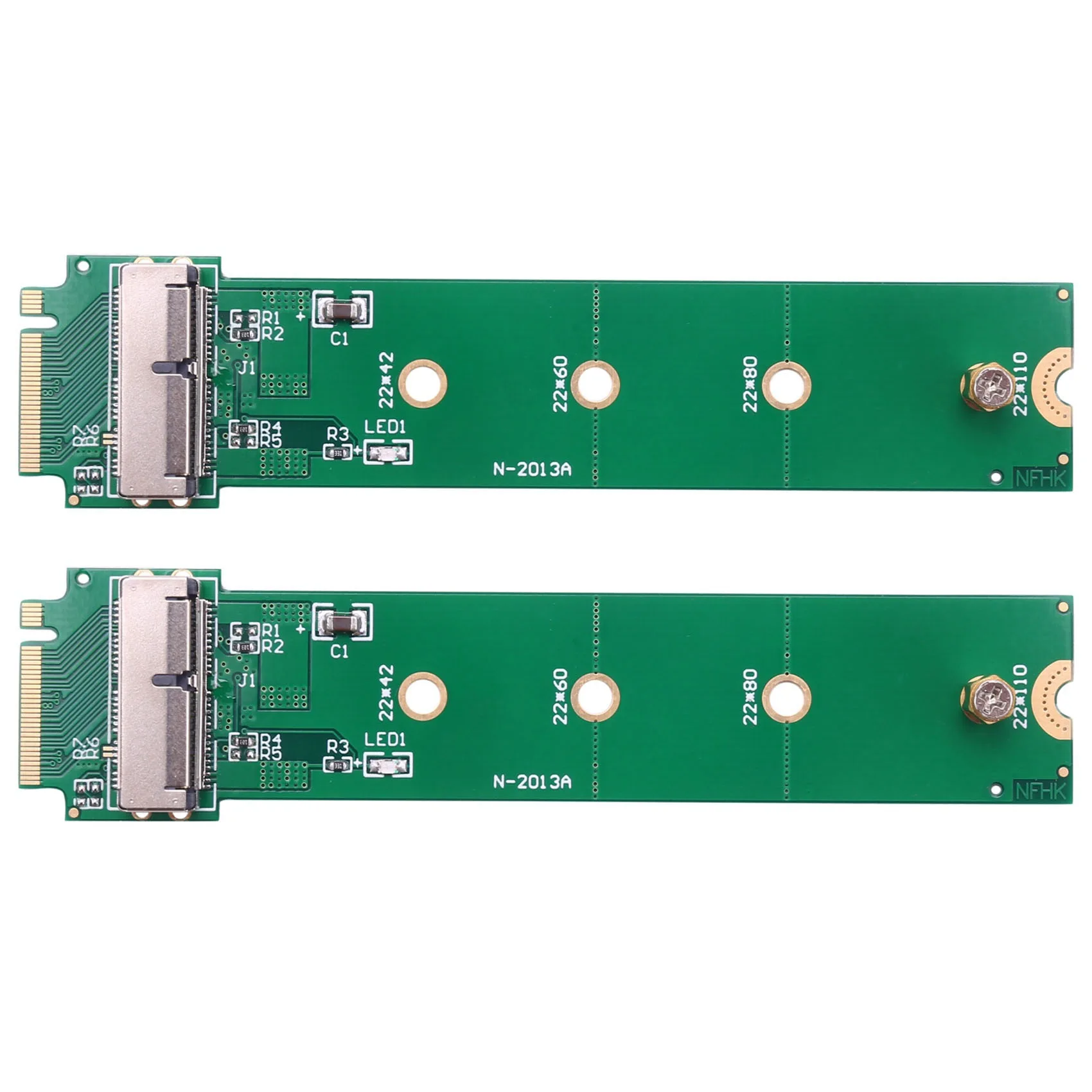 Tarjeta convertidora adaptadora 2X Ssd a M.2 Ngff para 2013 2014 2015 Air Mac Pro Ssd