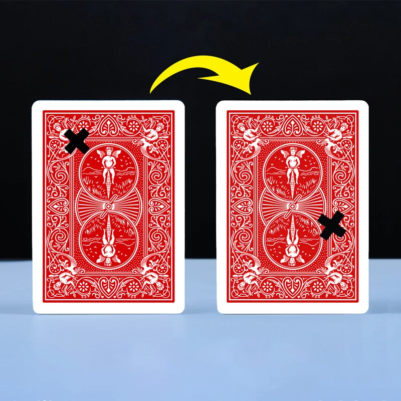 flag symbol transmits move X miracle Prophecy Magia close-up visualization Multiple processes props poker magic tricks