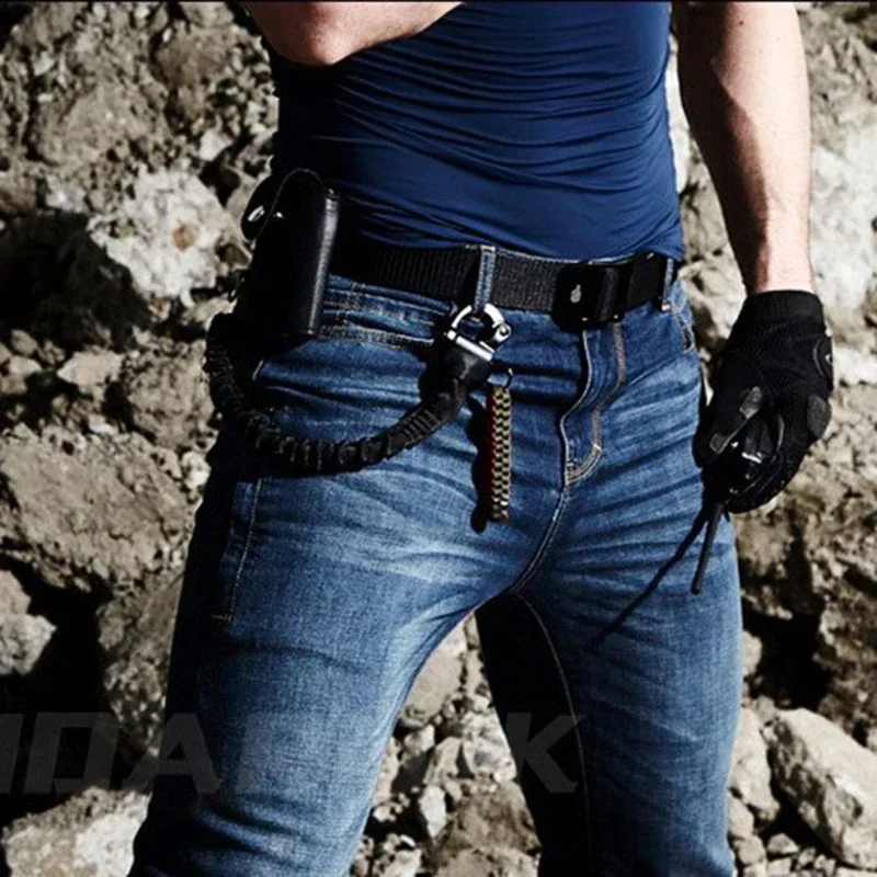 Imbracatura tattica per fucile di sicurezza a sgancio rapido, cordino, corda, corda da arrampicata, imbracatura protettiva per softair per la caccia all'aperto