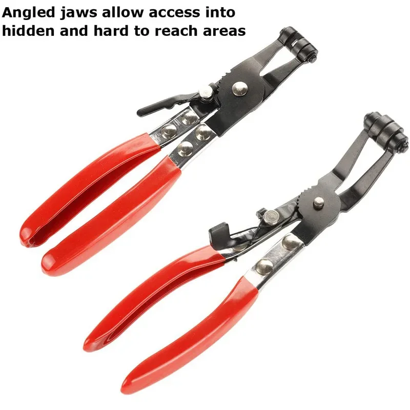 Flat and Angled Flat Band Hose Clamp Pliers Coolant Hose ClipsWorks on all Flat Band Style Hose Clamps of Removal Installation