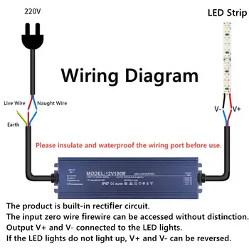 Spínaný napájecí zdroj AC 220V na DC 12V 24V 12W - 400W 500W LED napájecí zdroj 12-24V voltů venkovní transformátory IP67 vodotěsný 6 nejlepší prodej Zigbee napájecí zdroj 12V - №4