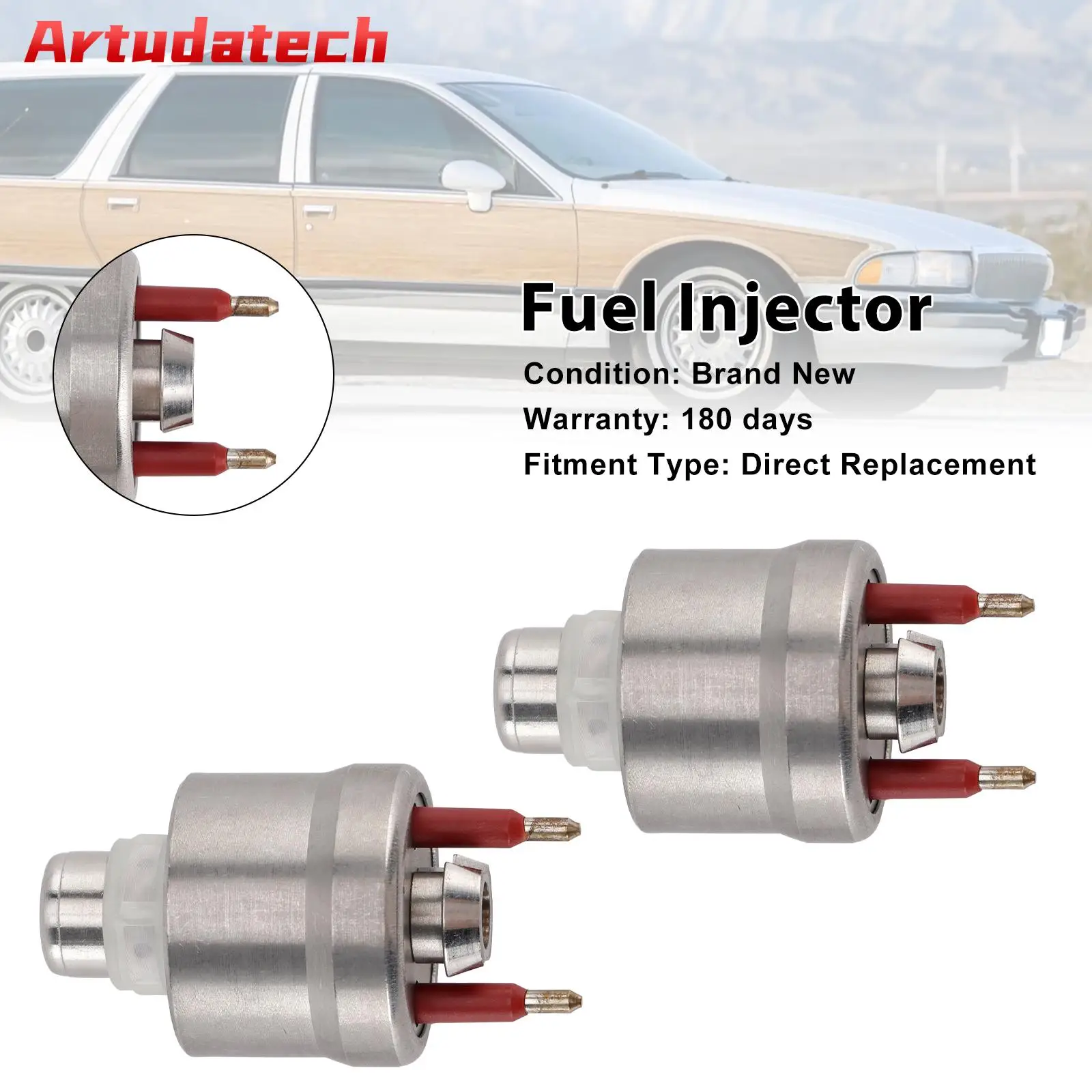 

Artudatech 2PCS Fuel Injector 17111864 Fit for Chevrolet Tahoe Fit for GMC Yukon Fit for Buick V8 5.7L Car Accessories