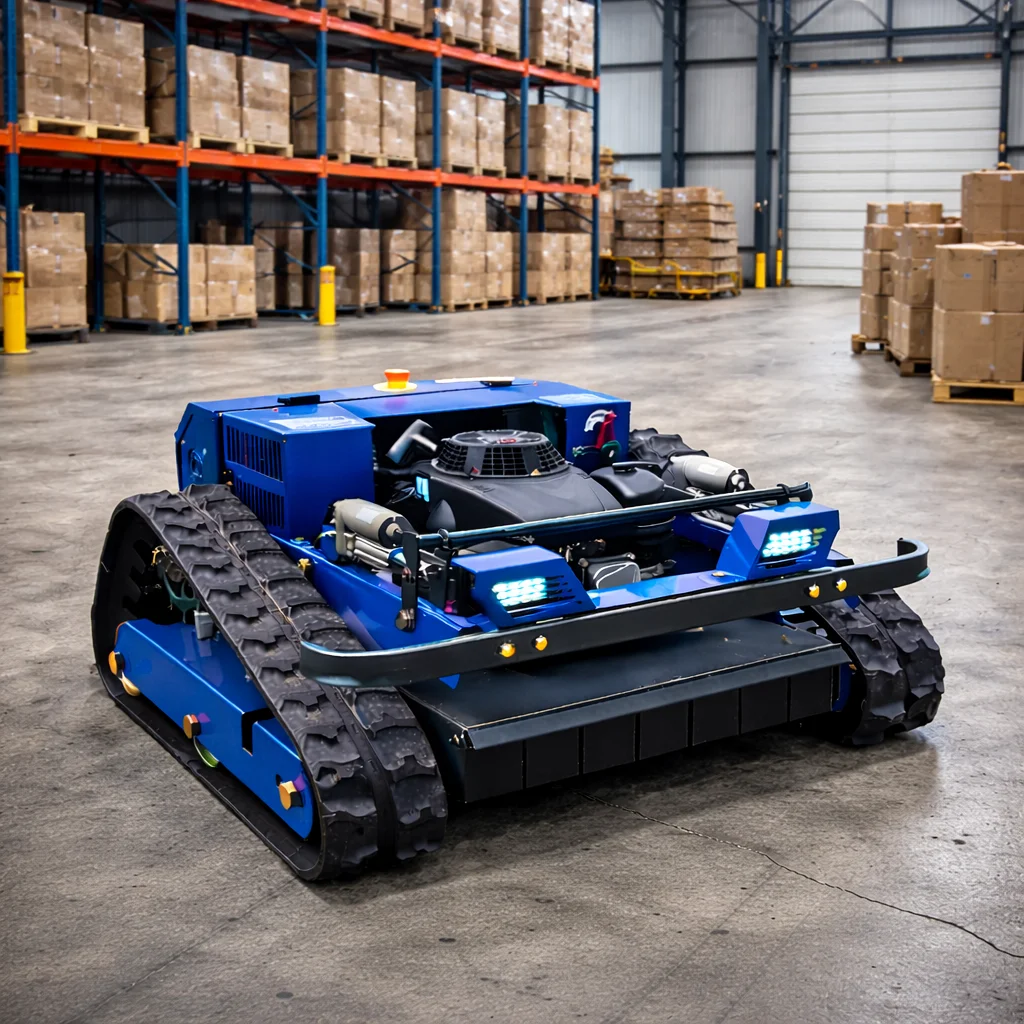 

Customized New Upgrade Premium Lawn Mower - Factory Direct Rubber Crawler High Power Remote Control Self-propelled