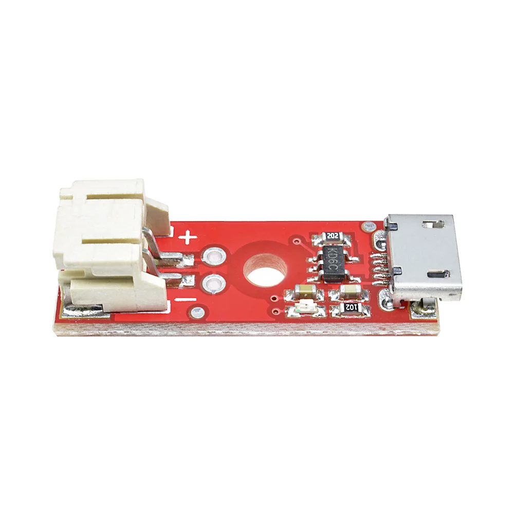 Diymore-cargador de batería de litio MCP73831, módulo de carga con interfaz Micro USB, Micro USB, 3,7 V, 500mA