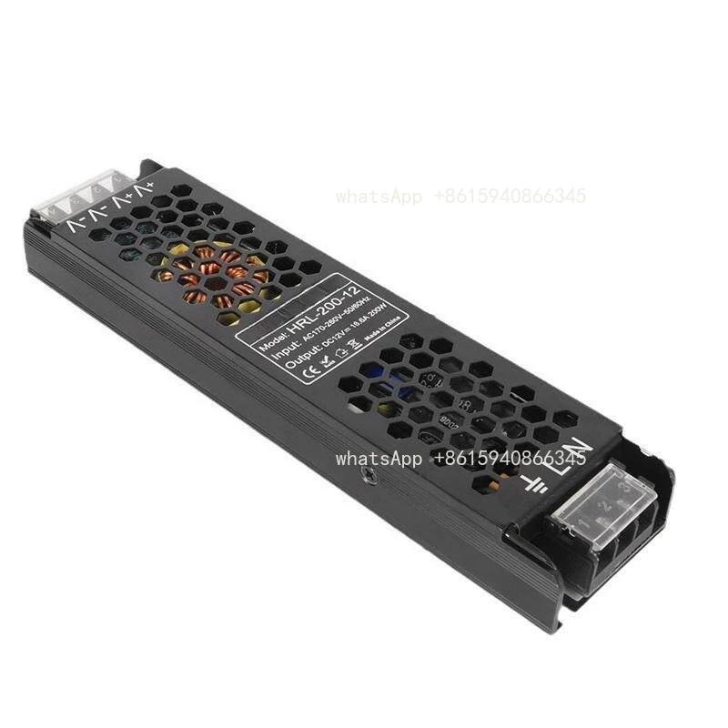 12V 200W Long Strip LED Switching Power Supply Special for Light Strips and Lighting Projects