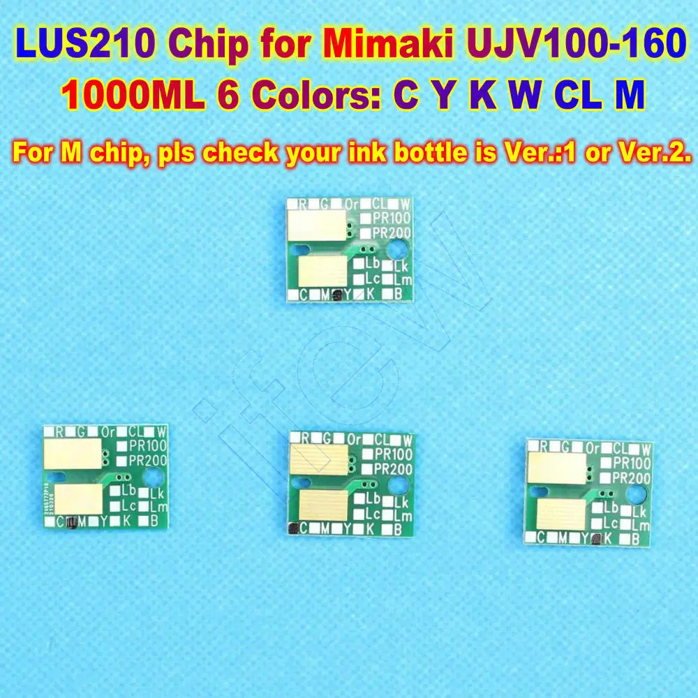 

Ink Chip LUS-210 LUS210 UV Ink Chip For Mimaki UJV100-160 Ink Bottle Chip Lus 210 Printer One Time Use Mimaki Chip Ver.1 Ver.2