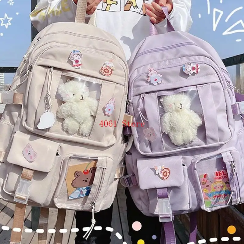 

School Backpack Laptop Backpacks Student Bookbag Nylon Casual Travel Bags for Teen Girls Women Ladies