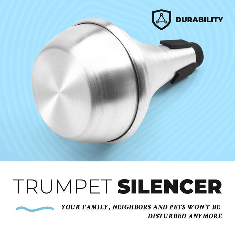 ABKV-Weaker Anfänger üben gerade Körper-Stummschaltung, Zubehör, tragbare Stummschaltung, Aluminiumlegierung, Trompetendämpfer