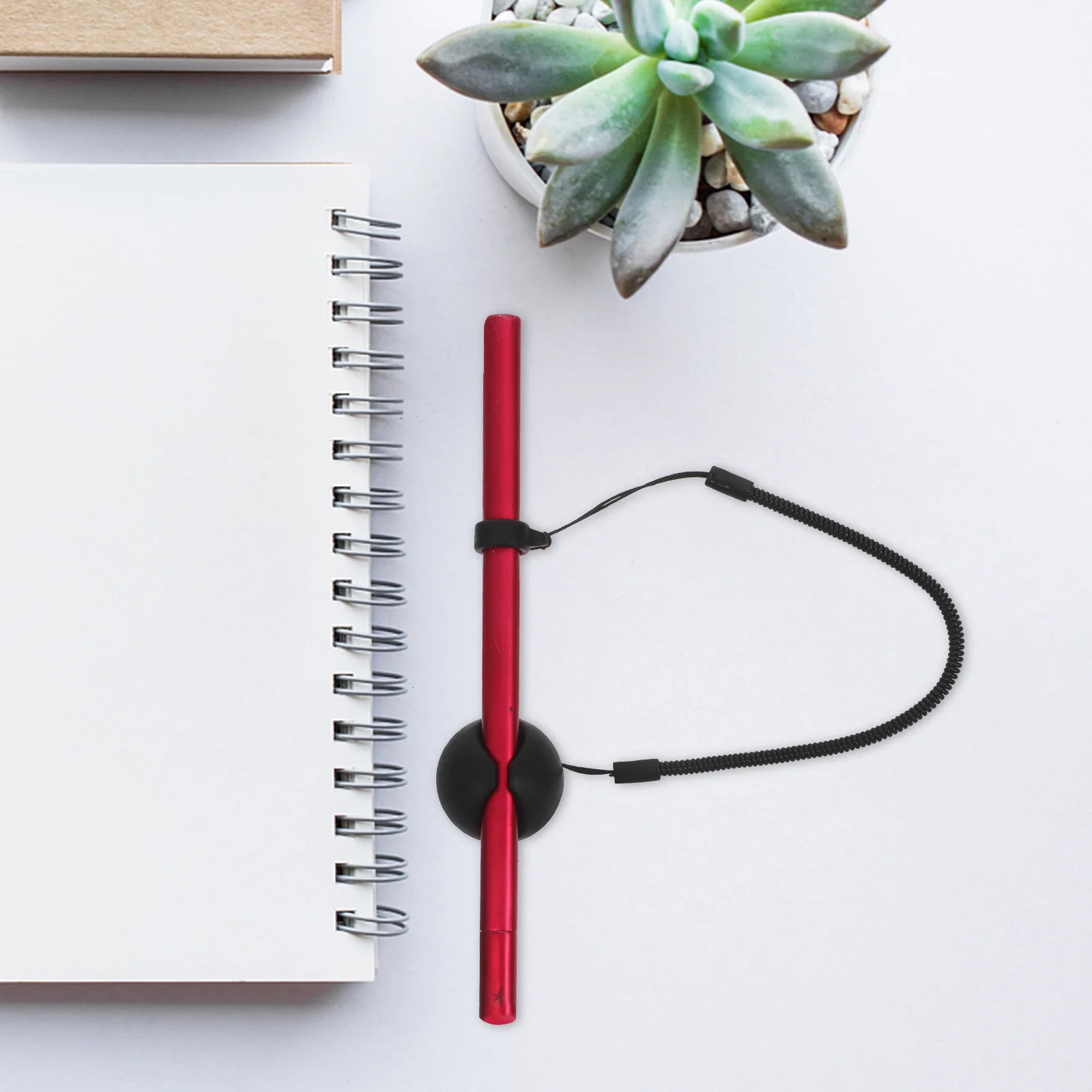 

2Pcs Retractable Elastic Handwriting Pen Leash Anti-Lost Silicone Pen Holder for Desk Tablet Clipboard Drawing