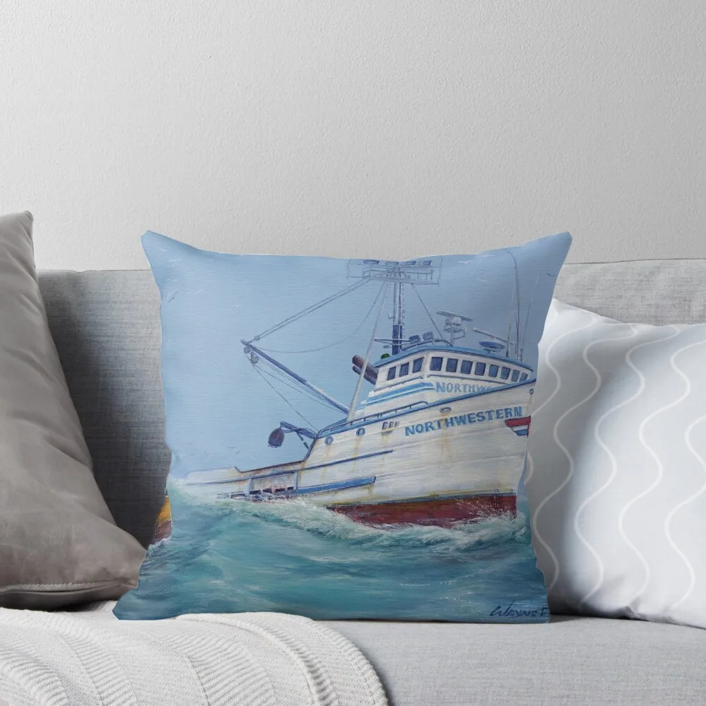 

F/V Northwestern Throw Pillow Decorative Sofa Cushion Christmas Pillowcase Christmas Pillow Covers Christmas Covers pillow