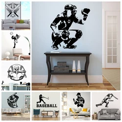 1 pc Colorful baseball Wall Stickers Self Adhesive Art Wallpaper For Baby Kids Rooms Decor Decoration Murals