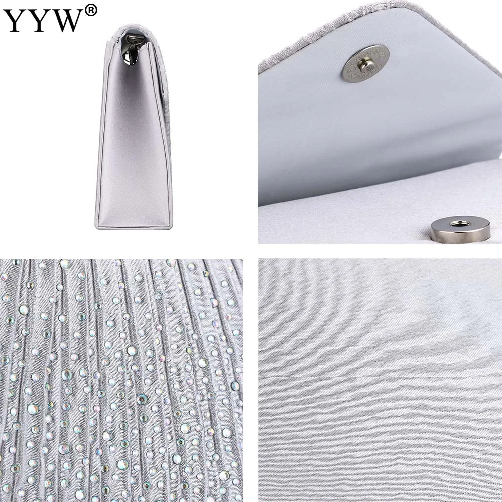 14 Color Women Wedding Clutch Handbag Shoulder Bags Designer Envelope Clutch Purse Female 2024 Diamond Evening Party Prom Bags