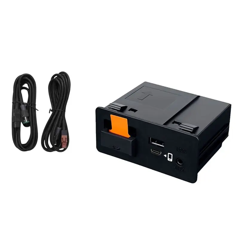 A48P-For Mazda 2 3 6 CX-3 CX-5 CX-9 For Carplay Android USB TYPE-C Aux Miata Interface Port Hub Adapter TK78-66-9U0C