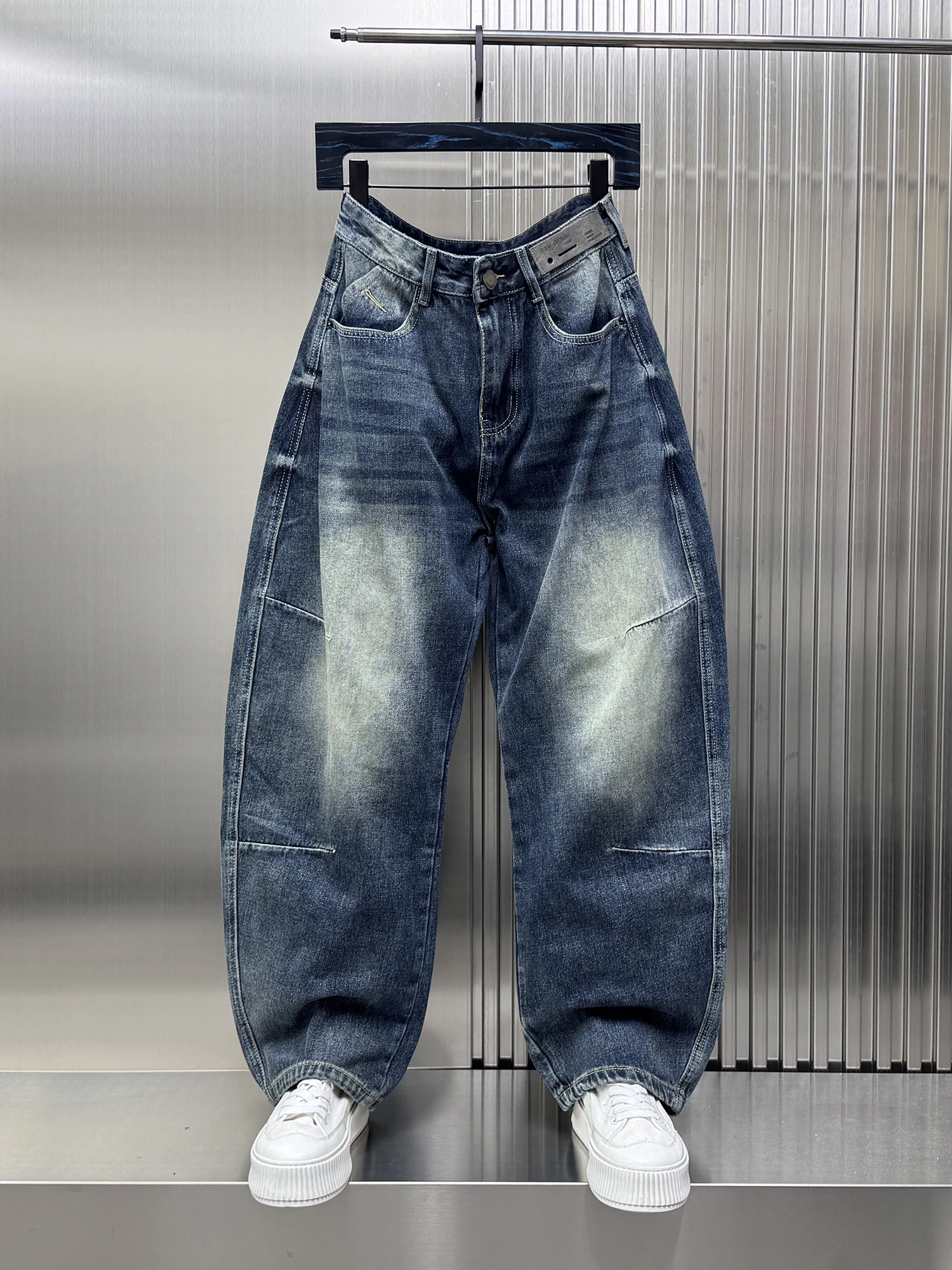 

Мужские джинсы в стиле ретро-американский вейд, свободный крой, молодежные, модные, износостойкие, прямые, повседневные