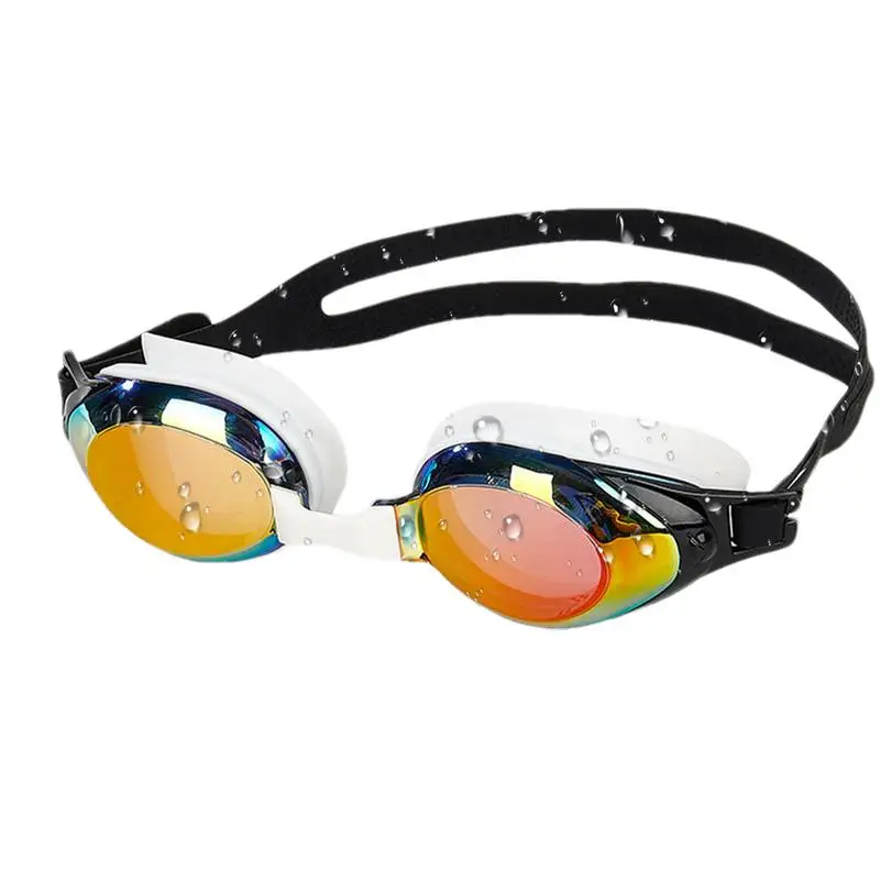 Adult Goggles For Swimming Anti Fog Swim Goggles Leak Free Anti UV Clear View Anti Fog Men's Swim Goggles For Teenagers