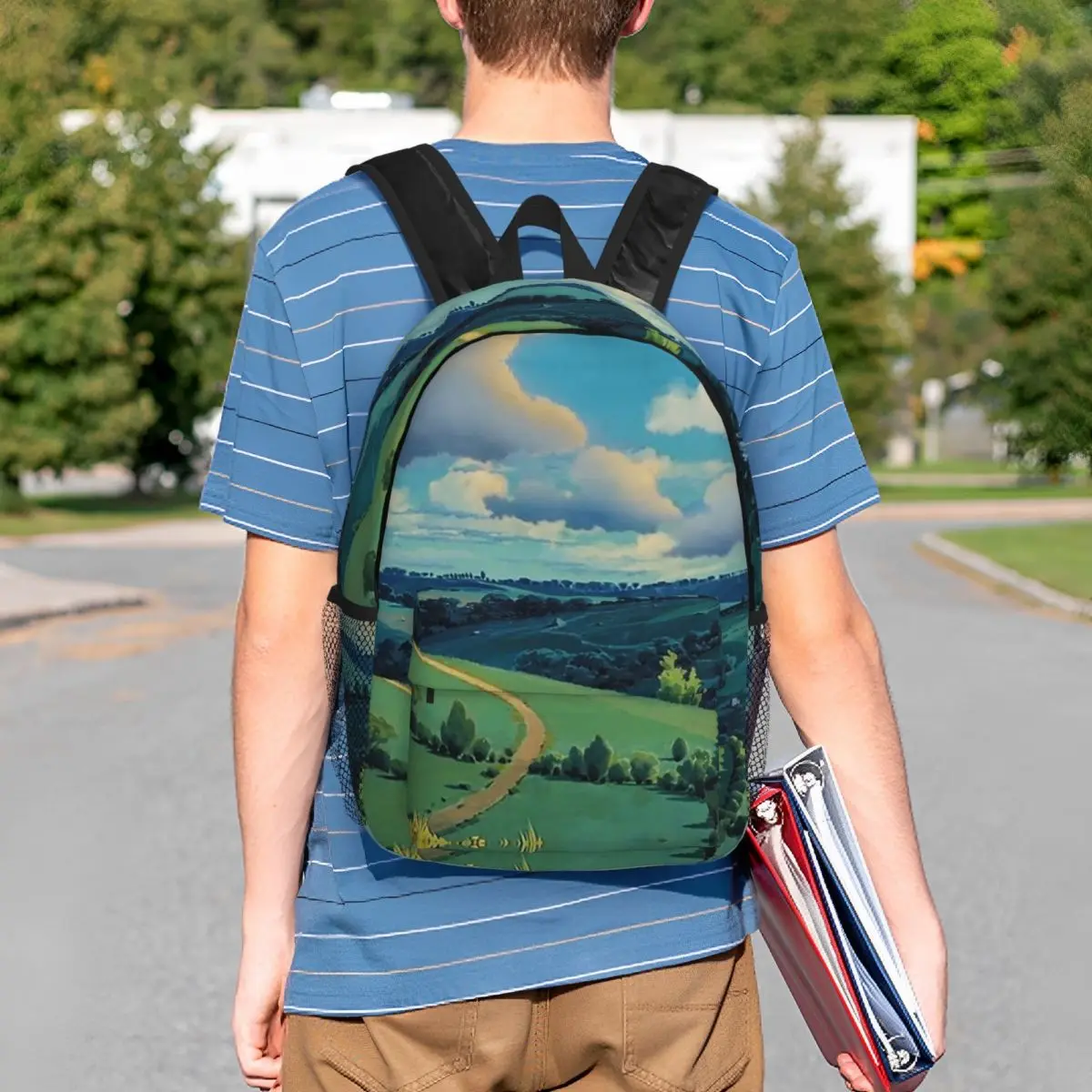 Laputa Castle In The Sky Backpack Student BookBag Men Women School Bag Computer Shoulder Bags