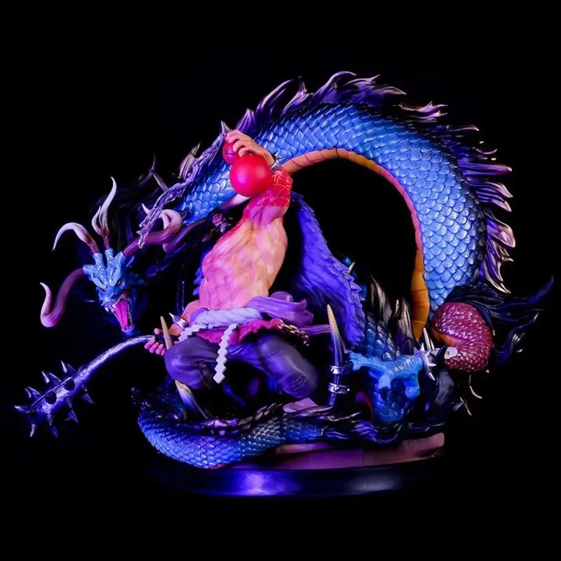 

30CM Dragon Kaiduo Four Emperors Hundred Beasts Dragon Scene Black Pearl Kaiduo Boxed Model Handsome Desktop Ornament Gift