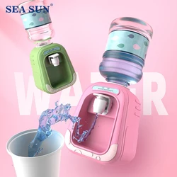 Mini Play House Cartoon Water Dispenser Rotatable and Detachable Cartoon Children's Beverage Machine Interactive Kids Toys