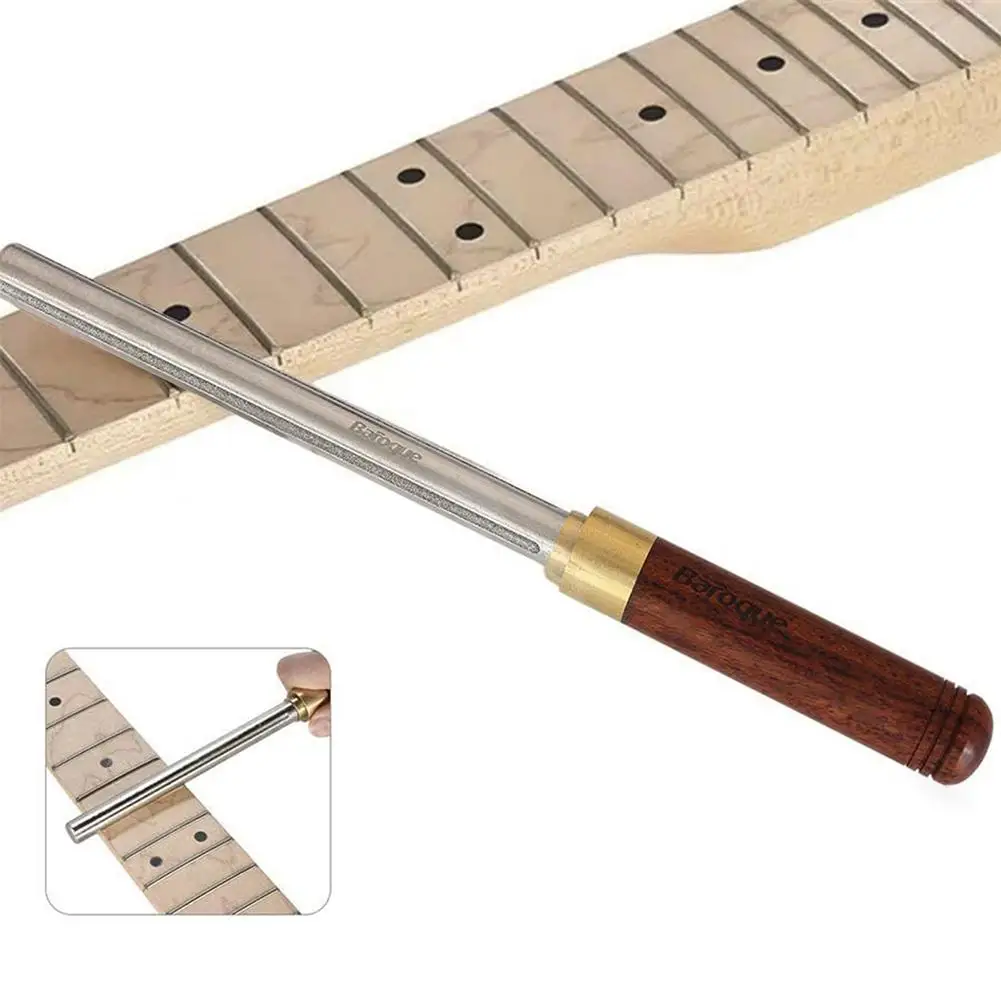 

1 Pcs Guitar Fret File With Small/Medium/Large 3 Crowning Grooves Fret End Dressing File Professional Luthier Tool