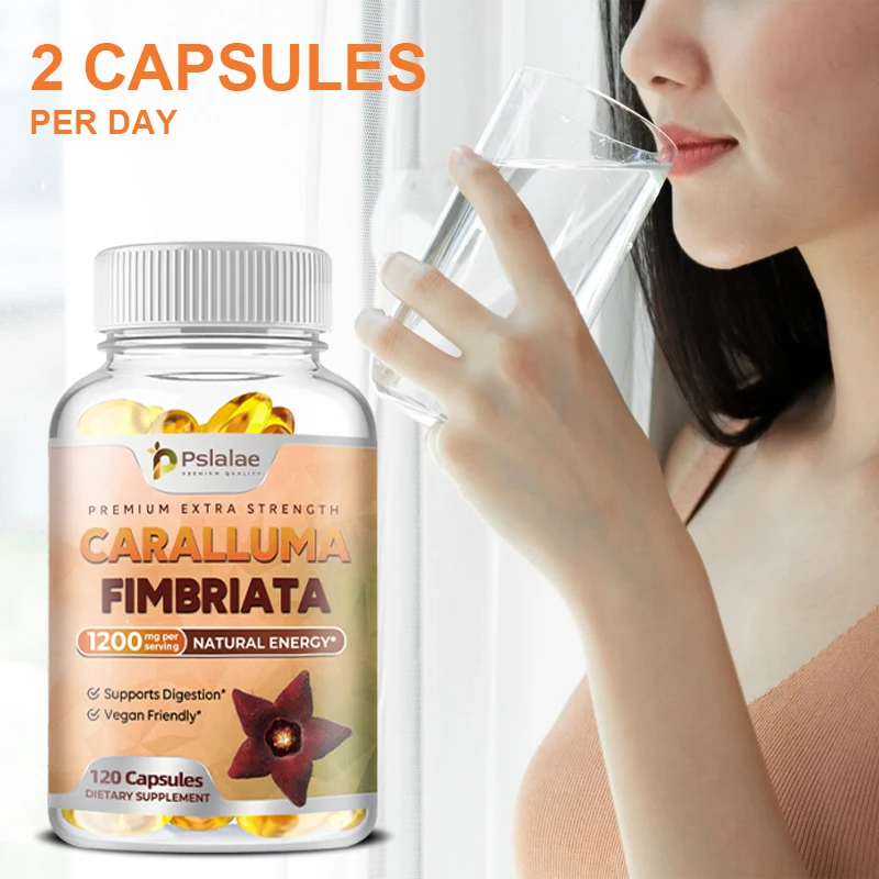 Extrato Pure Caralluma Fimbriata, altamente concentrado, suporte natural resistência, 1200 Mg