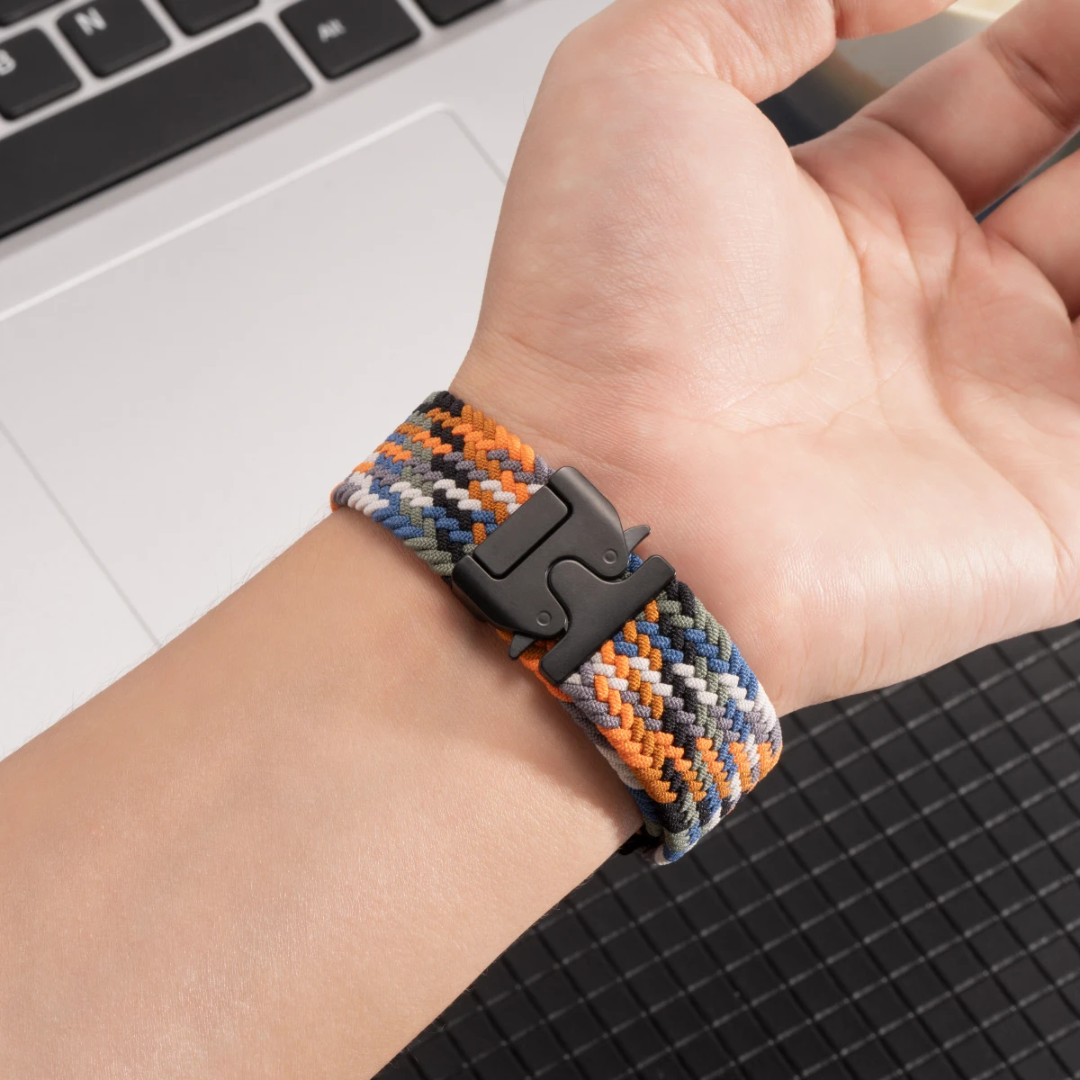 النايلون مطاطا مضفر حلقة منفردة حزام لسامسونج غالاي صالح 3 حزام الرجال النساء استبدال حزام الساعات لسامسونج غالاي صالح 3 الفرقة