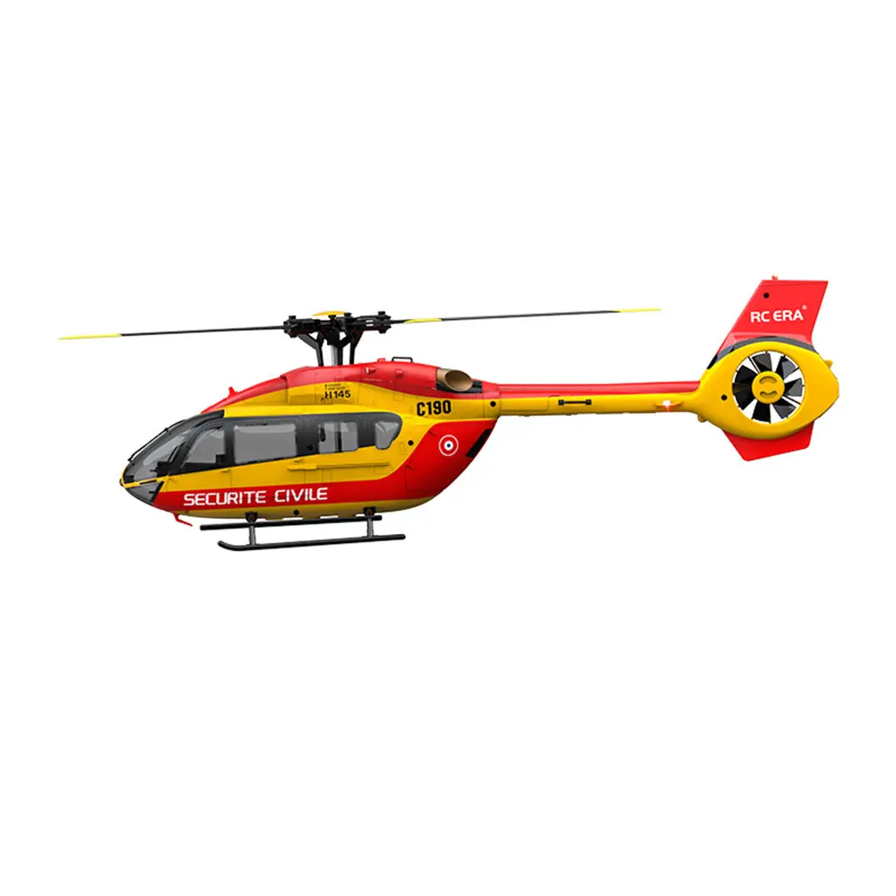 RC ERA C190 1:30 H145 Scale 2.4G 6CH 6-Axis Gyro Optical Flow Localization Altitude Hold Flybarless RC Helicopter RTF