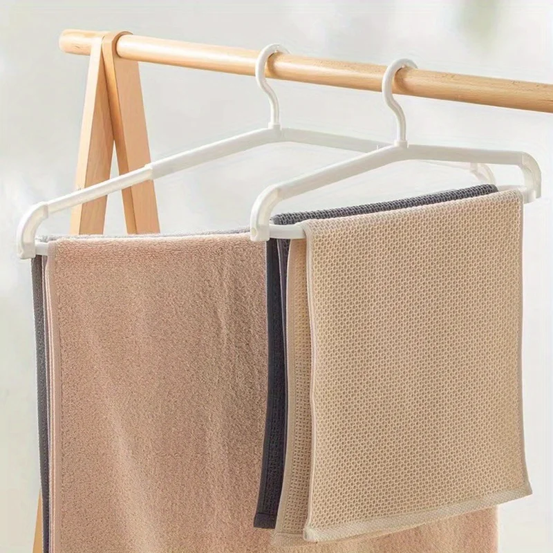 1pc Extendable Plastic Clothes Hanger with Bra Holder | Multi-Functional Closet Storage Hook for Towels | Coats and Lingerie