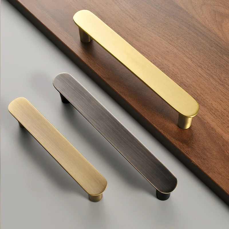 Nordic Style Cabinet Handle Bronze Vintage Drawer Pulls for Wardrobe and Cupboard