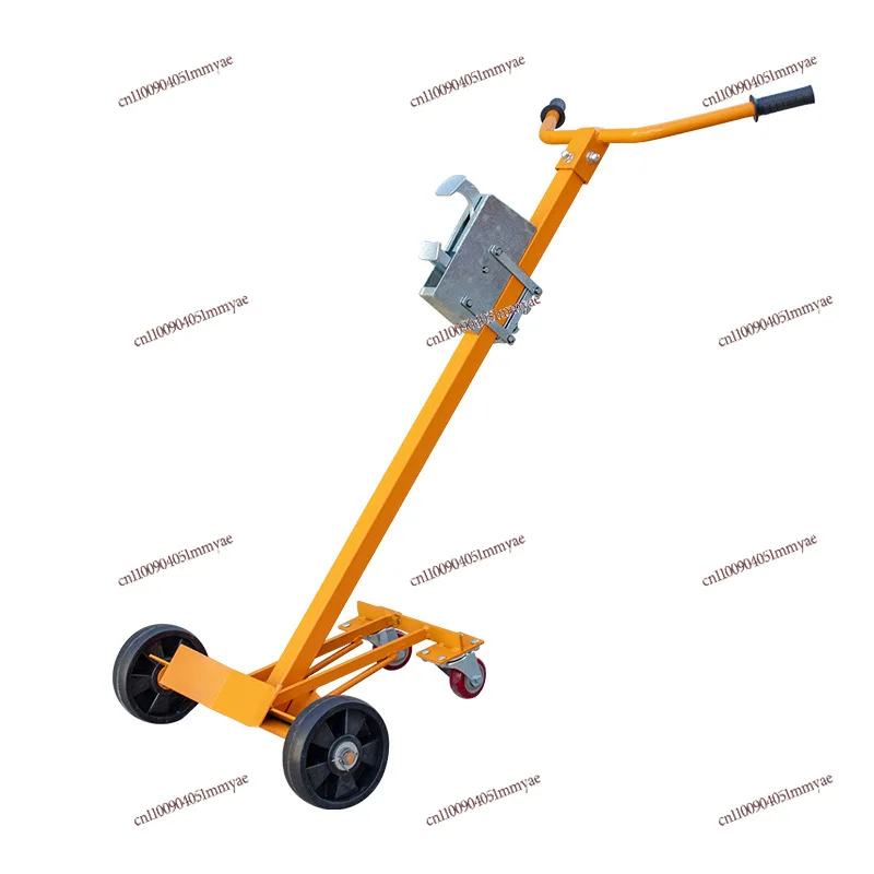 450Kg Capacity Hand Push Oil Drum Truck Salon Cart Bite Mouth Iron Drum Holder Heavy Duty
