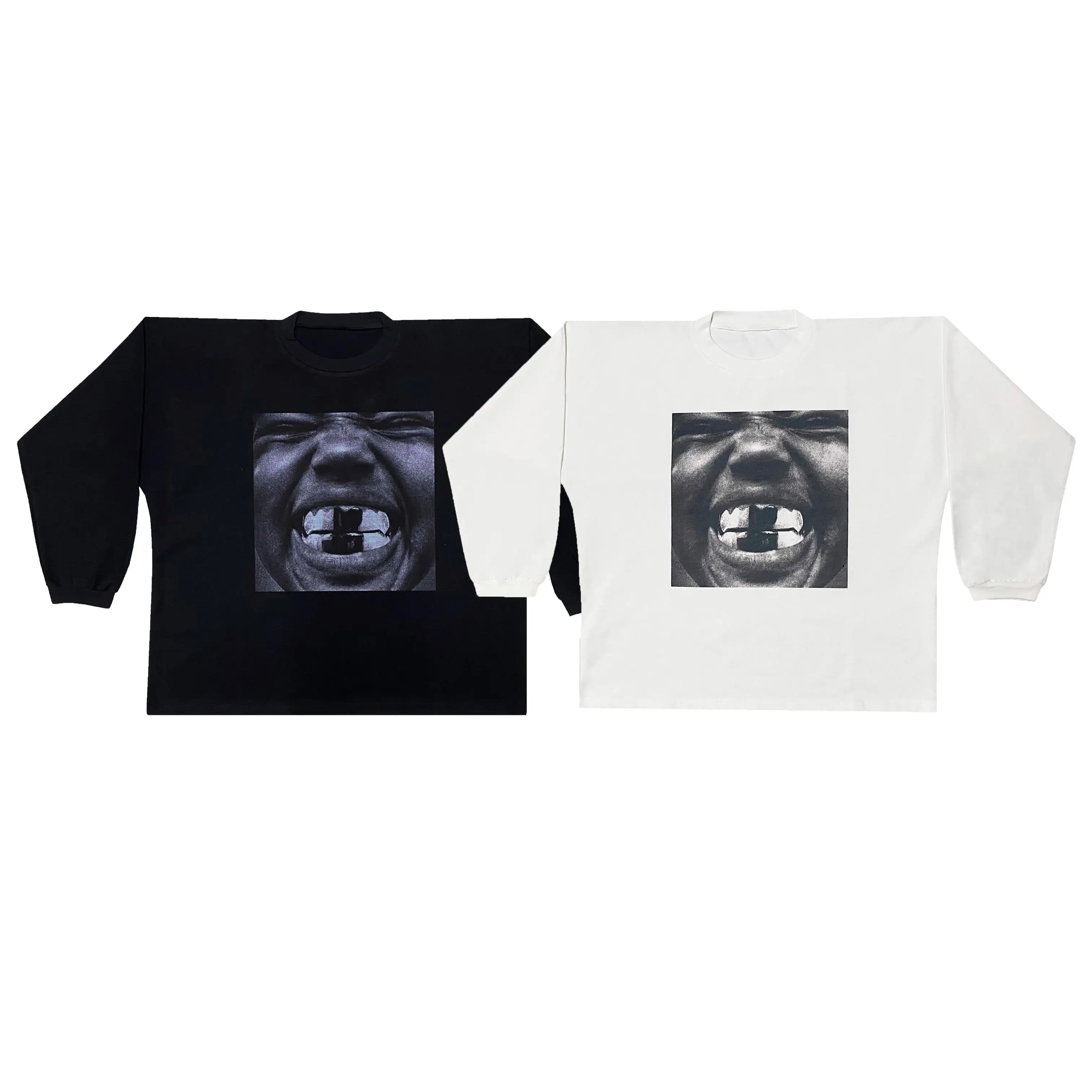 

2025 Summer Oversize BULLY Kanye West Cotton T-shirt Men Women Streetwear Vultures YZY Kanye Long Sleeve Tops Tee Print T Shirt