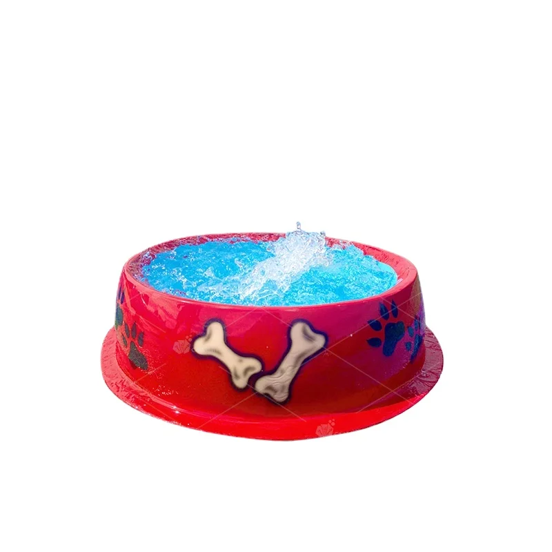 dog bowl water park equipment summer cooling pet splash pad water toy puppy reactive agility dog behavior training