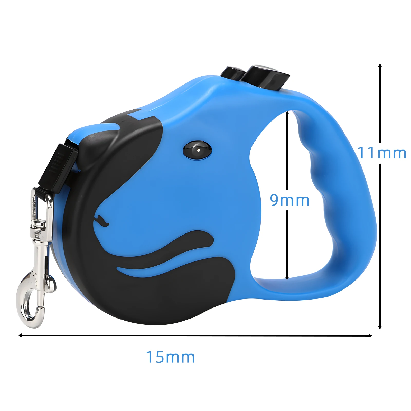 Retractable Dog Leash Automatic Telescopic Tractor Dog Tape, Pet Tape 10 FT Durable and Convenient, with Non-Slip Handle, Suitab