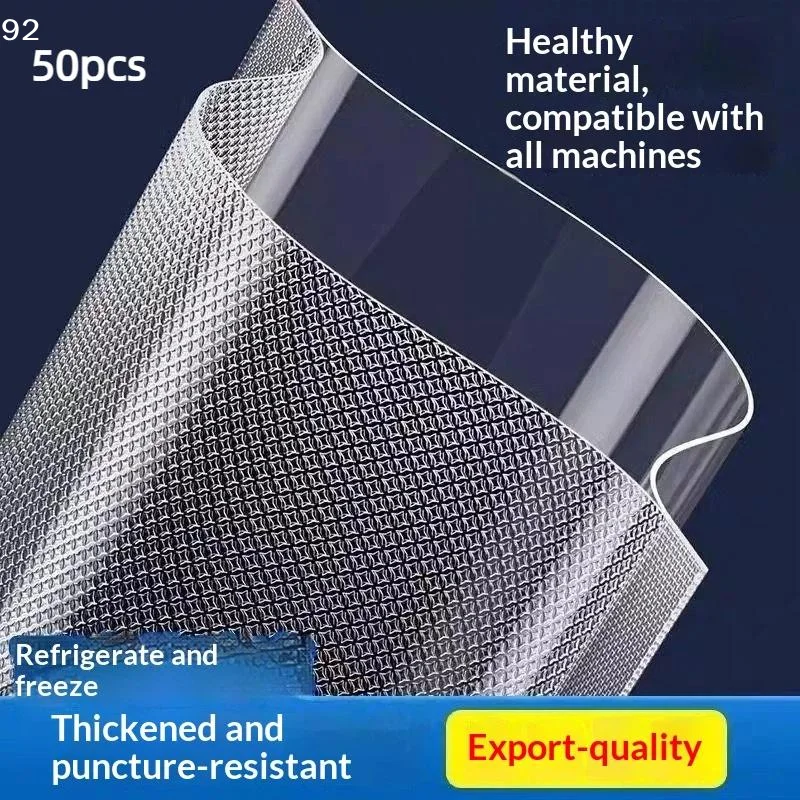 50Pcs/Lot Vacuum Food Bags Vacuum Sealed Storage Bags For Food Storage And Preservation Reusable Vacuum Sealer BagCentury House