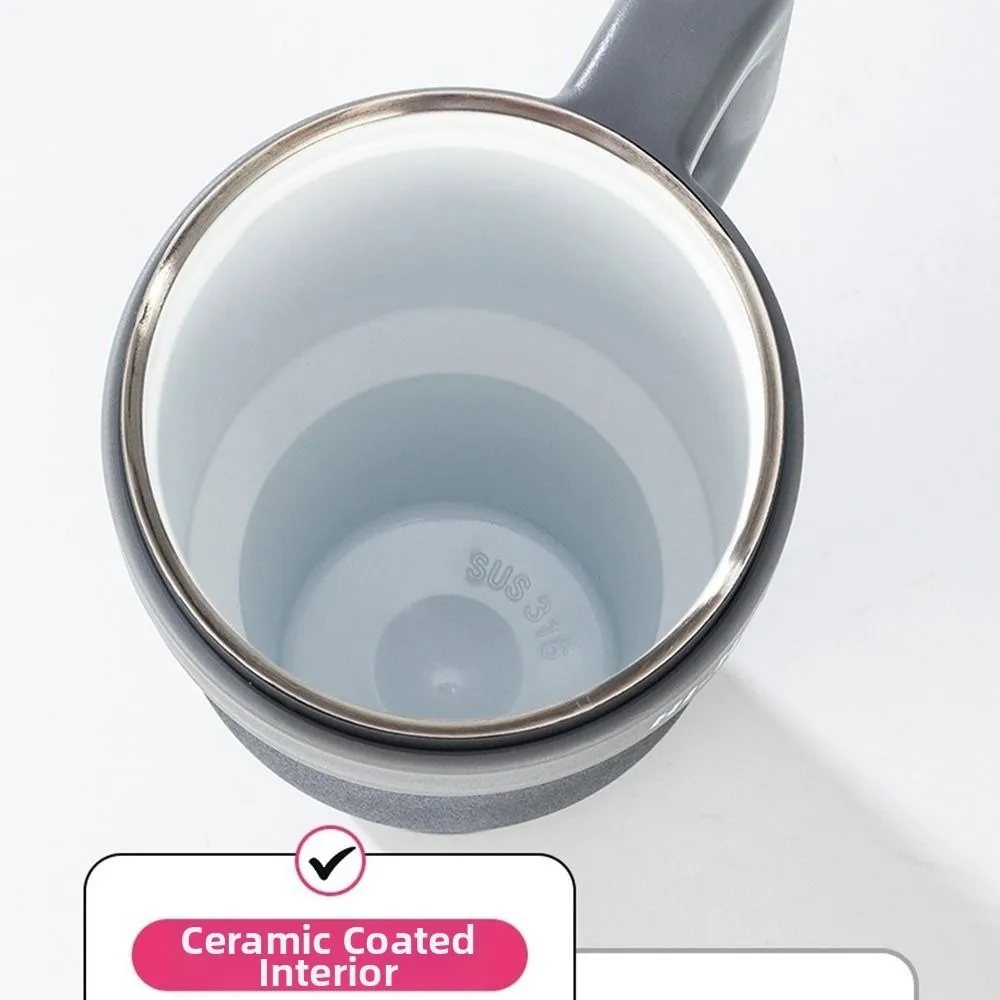 

Кружка для холодного хранения, 40 унций, 1200 мл, с соломенной изоляцией или охлаждением, бутылка для воды с керамическим покрытием, большая емкость с ручкой, вакуумная чашка