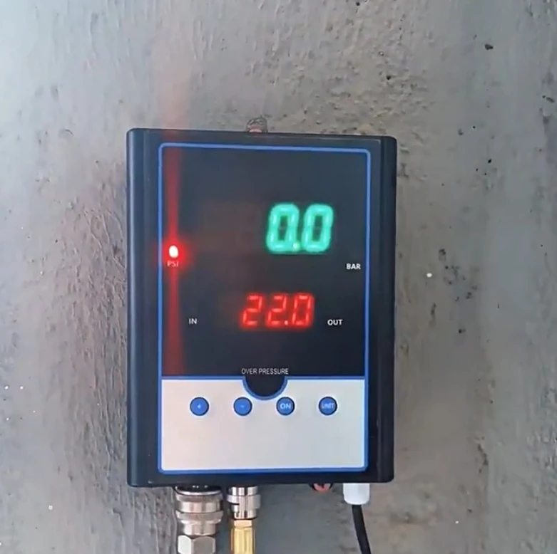 Automatic Digital Tire Inflator Wall Mounted High Pressure Air Pump for Auto Repair Shop Garage with Preset Pressure Gauge